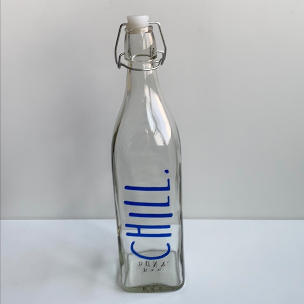 RAE DUNN CHILL GLASS BOTTLE